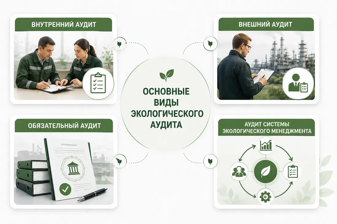 Схема видов экологического аудита