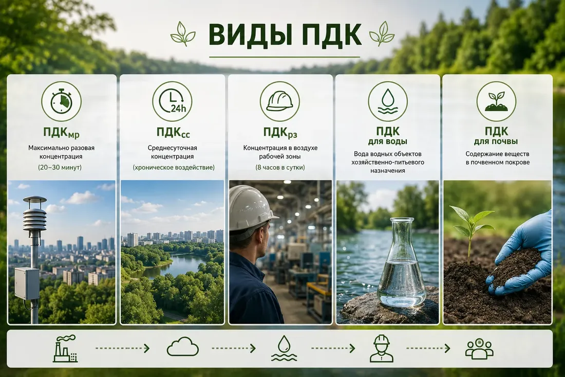 Схема классификация ПДК привязана к объекту нормирования 